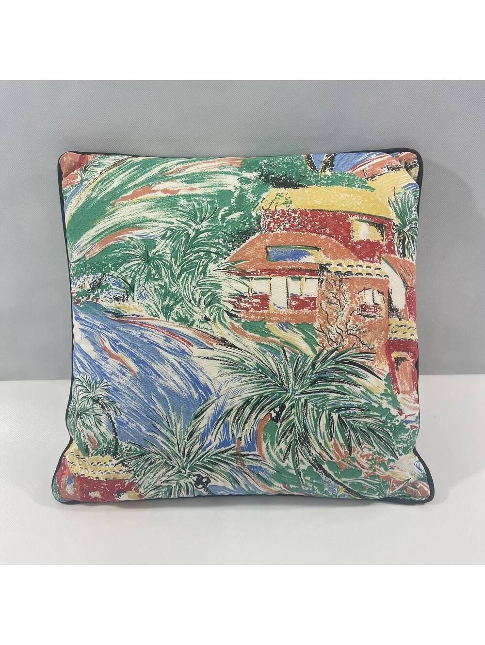 Tropical Beach House Throw Couch Pillow